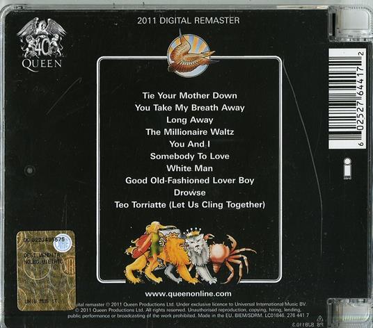 A Day At The Races: Queen: : CD e Vinili}