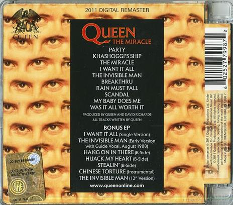 The Miracle (Limited Edition) - CD Audio di Queen - 2