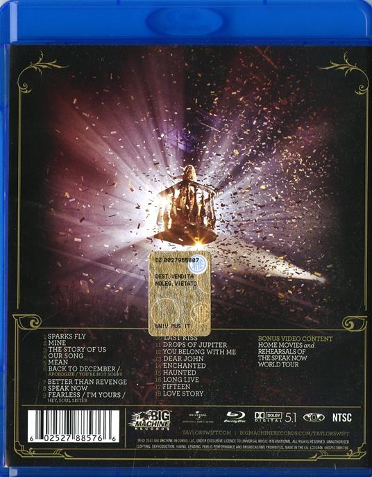 Taylor Swift. Speak Now World Tour Live (Blu-ray) - Blu-ray di Taylor Swift - 2