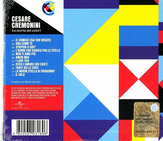 La teoria dei colori - Cesare Cremonini - CD | IBS