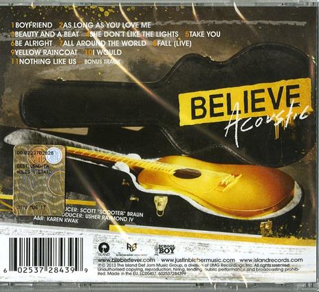 Believe Acoustic - CD Audio di Justin Bieber - 2