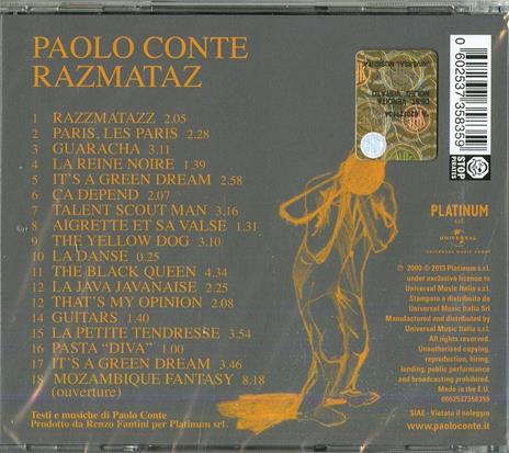 Razmataz - CD Audio di Paolo Conte - 2