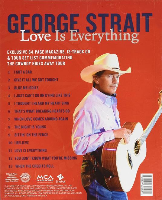 Love Is Everything Cd Zinepak Edition 2013 Us Import Walmart Exclusive - CD Audio di George Strait - 2