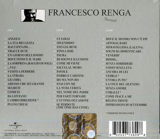 The Platinum Collection - Francesco Renga - CD | IBS