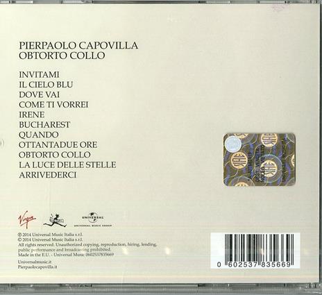 Obtorto collo - CD Audio di Pierpaolo Capovilla - 2