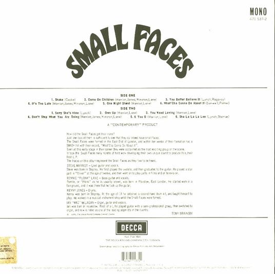 Small Faces - Vinile LP di Small Faces - 2