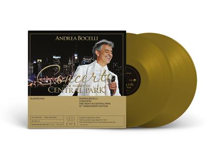 Concerto. One Night in Central Park (10th Anniversary Gold Coloured Vinyl Edition) - Vinile LP di Andrea Bocelli