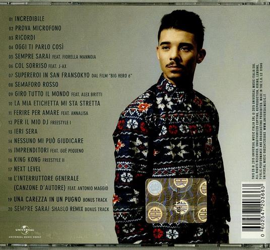Incredibile (Sanremo 2015 Edition) - CD Audio di Moreno - 2