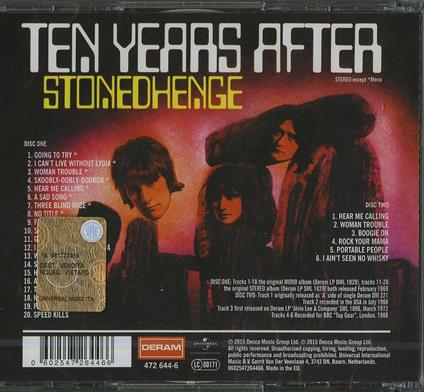Stonedhenge (Special Edition) - CD Audio di Ten Years After