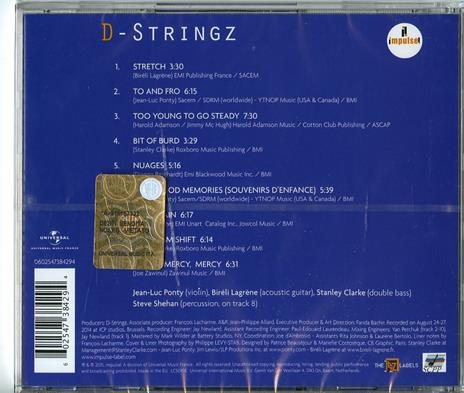 D-Stringz - CD Audio di Stanley Clarke,Biréli Lagrène,Jean-Luc Ponty - 2