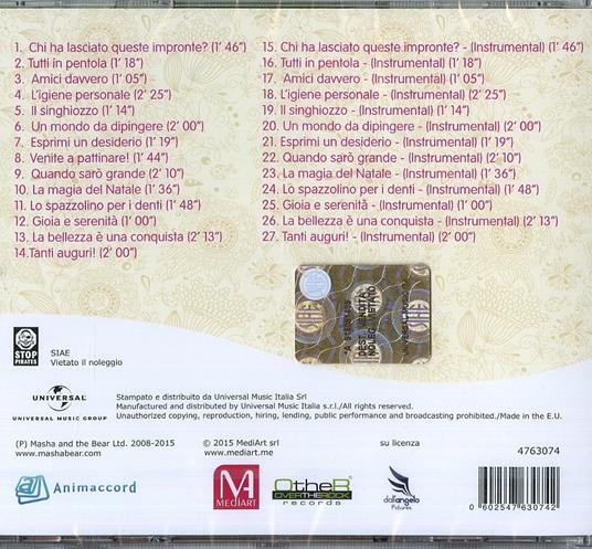 Masha e Orso (Colonna sonora) - CD | IBS