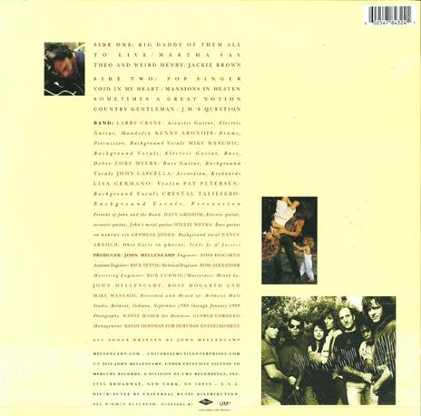 Big Daddy - Vinile LP di John Cougar Mellencamp - 2