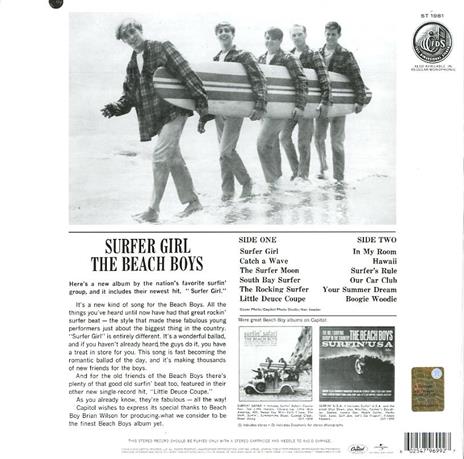 Surfer Girl - Vinile LP di Beach Boys - 2