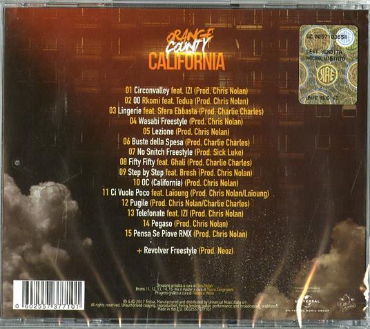 Orange County California - Tedua - CD | IBS