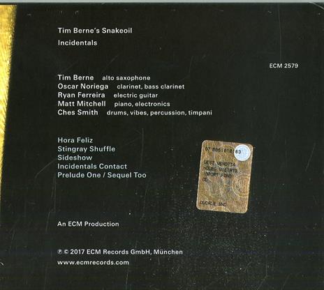 Incidentals - CD Audio di Tim Berne - 2