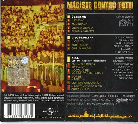 Maciste contro tutti - CD Audio di CSI,Ustmamò,Disciplinatha - 2