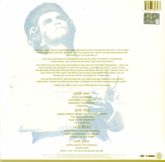 Live in Australia - Vinile LP di Elton John - 2