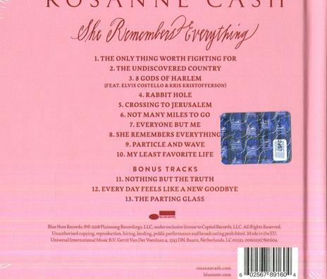 She Remembers Everything (Limited Deluxe Edition) - CD Audio di Rosanne Cash - 2