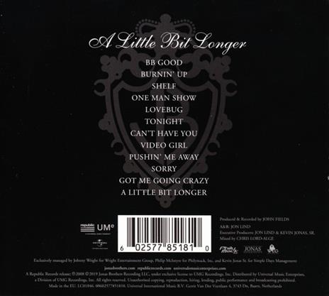 A Little Bit Longer (Reissue) - CD Audio di Jonas Brothers - 2