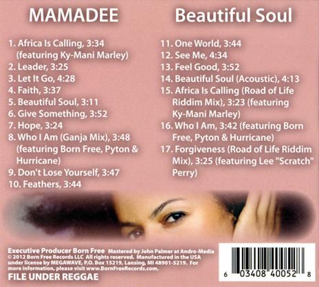 Beautiful Soul - CD Audio di Mamadee - 2