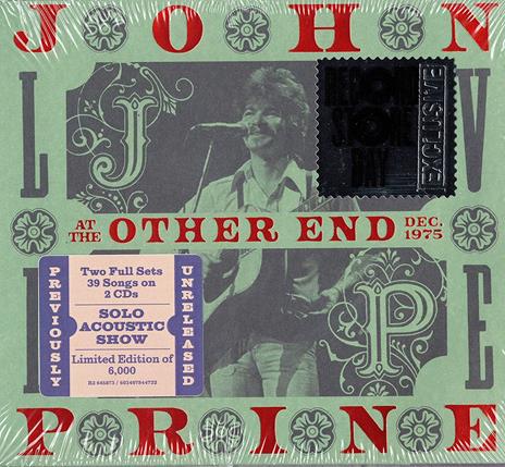 Live At The Other End, December 1975 - CD Audio di John Prine