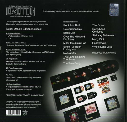 The Song Remains the Same (Super Deluxe Box Set) - CD Audio + DVD di Led Zeppelin - 2