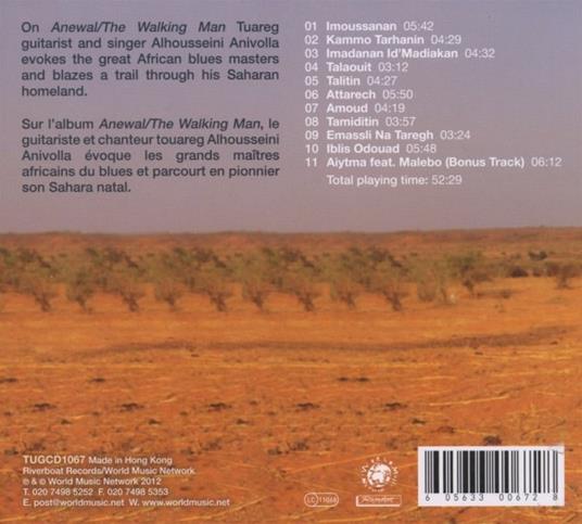 Anewal. The Walking Man - CD Audio di Alhousseini Anivolla - 2