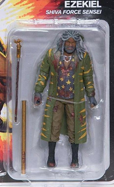 Mcfarlane The Walking Dead Shiva Force Sensei Ezekiel Bloody Action Figure New - 3