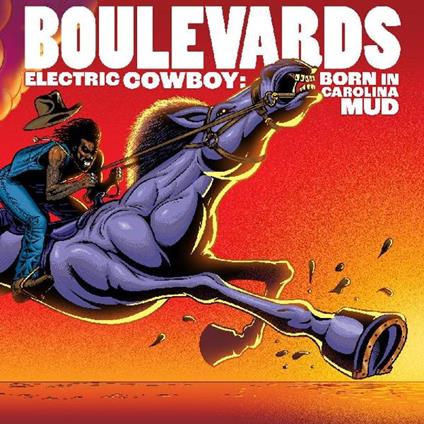 Electric Cowboy. Born In... (Red&Black Vinyl) - Vinile LP di Boulevards