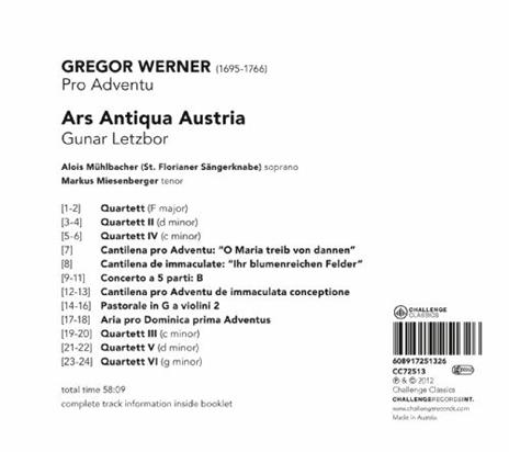 Pro Adventu - CD Audio di Ars Antiqua Austria