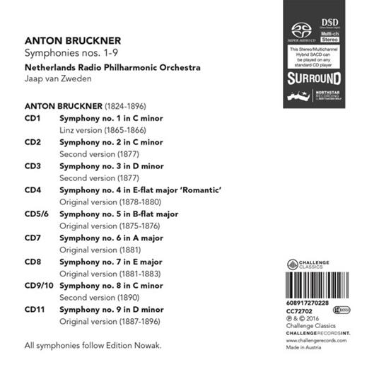 Symphonies No.1-9 - SuperAudio CD di Anton Bruckner - 2