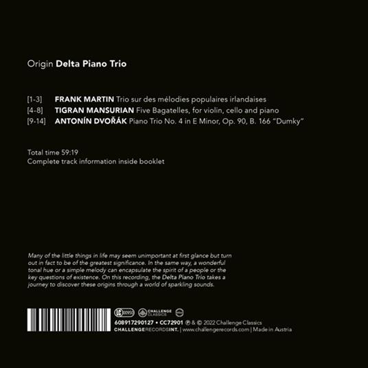 Origin - CD Audio di Delta Piano Trio - 2