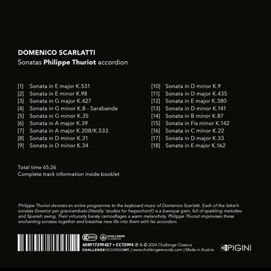 Domenico Scarlatti: So... - CD Audio di Philippe Thuriot - 2