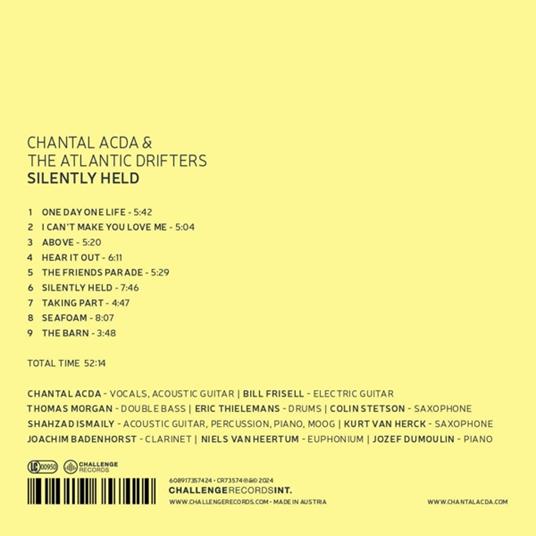 Silently Held - CD Audio di Chantal Acda,Atlantic Drifters - 2