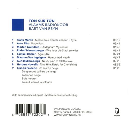 Ton Sur Ton - CD Audio di Vlaams Radiokoor - 2