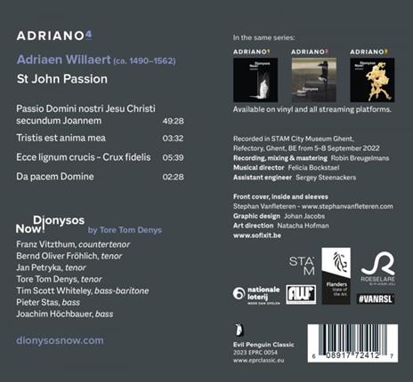 Adriano 4 - CD Audio di Dionysos Now! - 2