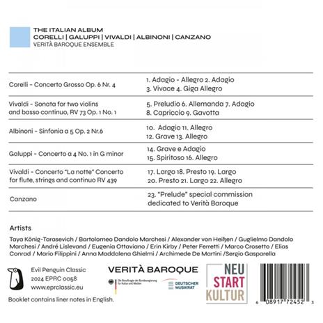 The Italian Album - CD Audio di Verita Baroque Ensemble - 2