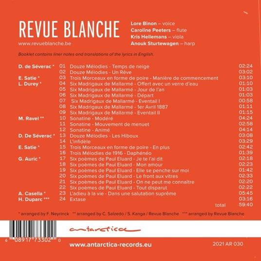 Misia - CD Audio di Revue Blanche - 2