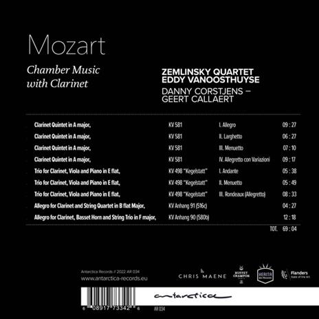 Chamber Music With Clarinet - CD Audio di Wolfgang Amadeus Mozart - 2