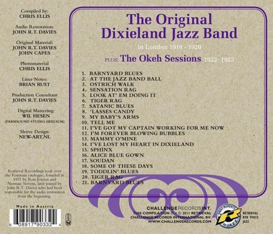 In London 1919-1920 - CD Audio di Original Dixieland Jazz Band