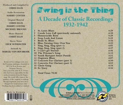 Swing Is the Thing - CD Audio