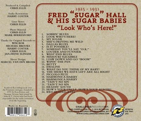 Look Who'S Here! - CD Audio di Fred & His Sugar Babies Hall - 2