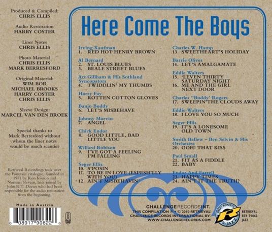 Here Come the Boys - CD Audio - 2