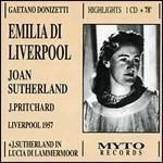 Emilia di Liverpool - CD Audio di Gaetano Donizetti,Joan Sutherland,Sir John Pritchard