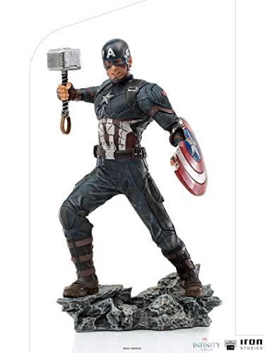 Iron Studios Captain America Ultimate BDS Art - La Saga dell''Infinito, Multicolore, 1:10 Scale