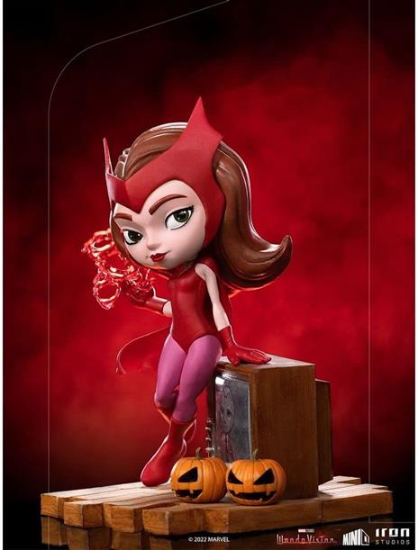 Wandavision Mini Co. Pvc Figura Wanda Halloween Version 18 Cm Iron Studios - 3