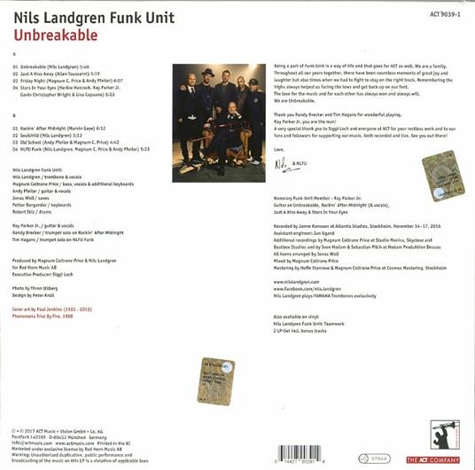 Unbreakable - Vinile LP di Nils Landgren - 2
