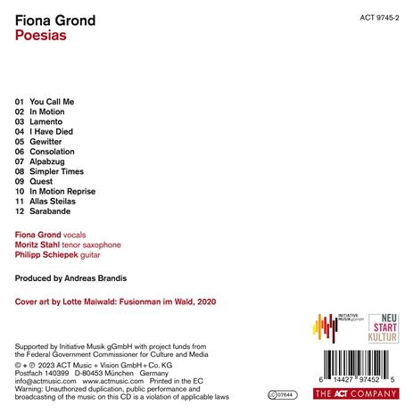 Poesias - CD Audio di Fiona Grond - 2