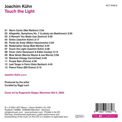 Touch The Light - CD Audio di Joachim Kuhn - 2