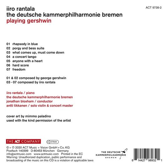 Playing Gershwin - CD Audio di Iiro Rantala - 2